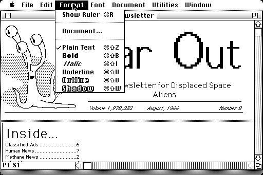 Microsoft Word for Mac 4.0 Document Editor (1990)